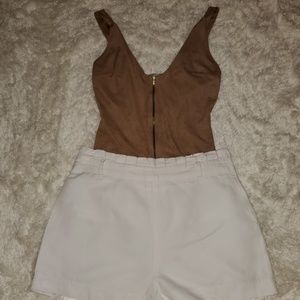 2 /$ 16 BODYSUIT AND SHORT  !! EUC